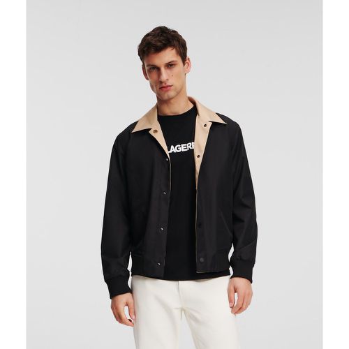 Reversible Color Block Bomber Jacket, Man, , Size: XXS - Karl Lagerfeld - Modalova