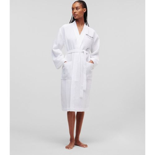 Hotel Karl Waffle Bathrobe, Woman, , Size: L - Karl Lagerfeld - Modalova