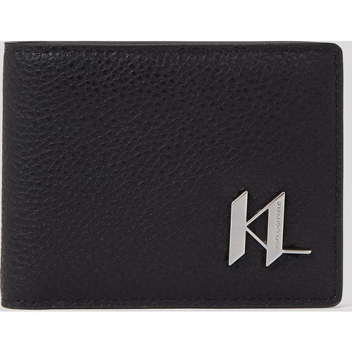 K/plak Leather Bifold Wallet, Man, , Size: One size - Karl Lagerfeld - Modalova