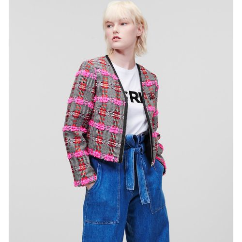 Bouclé Jacket, Woman, , Size: 38 - Karl Lagerfeld - Modalova
