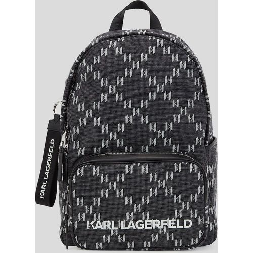 K/monogram Jacquard Backpack, Man, , Size: One size - Karl Lagerfeld - Modalova