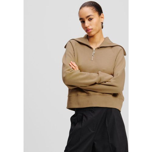 Sweatshirt À Demi Fermeture Éclair, , , Taille: L - Karl Lagerfeld - Modalova