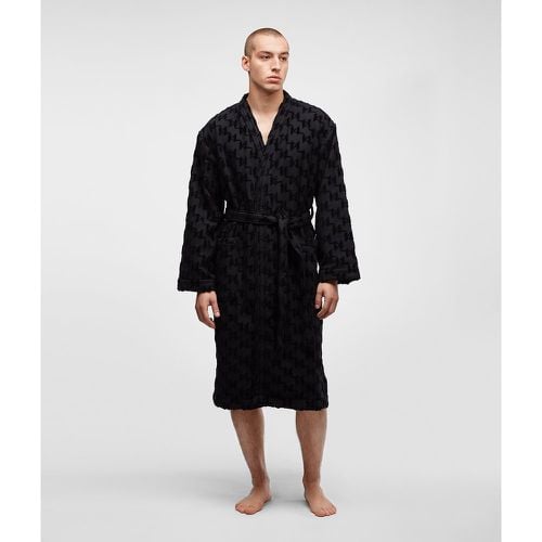 Kl Monogram Bathrobe, Man, , Size: L - Karl Lagerfeld - Modalova