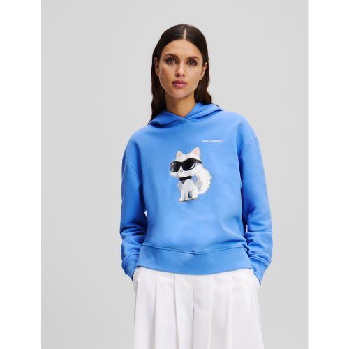 Sweatshirt À Capuche Avec Ikon Choupette Style Aquarelle, , , Taille: L - Karl Lagerfeld - Modalova