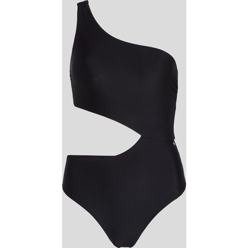 Karl Signature Cutout Swimsuit, Woman, , Size: L - Karl Lagerfeld - Modalova