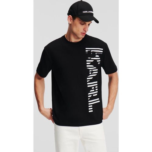 Vertical Karl Logo T-shirt, Man, , Size: L - Karl Lagerfeld - Modalova