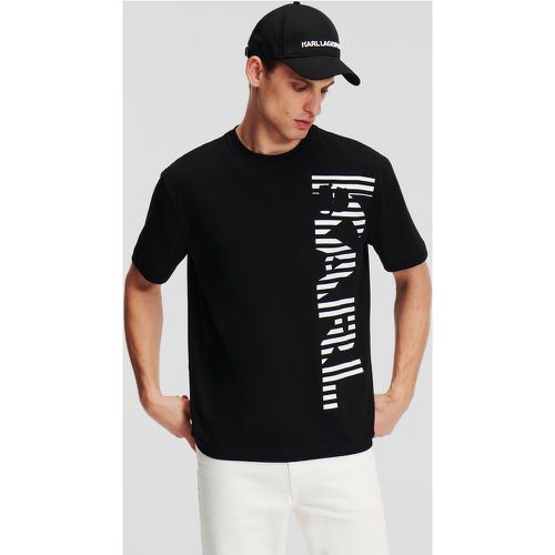 Vertical Karl Logo T-shirt, Man, , Size: XL - Karl Lagerfeld - Modalova