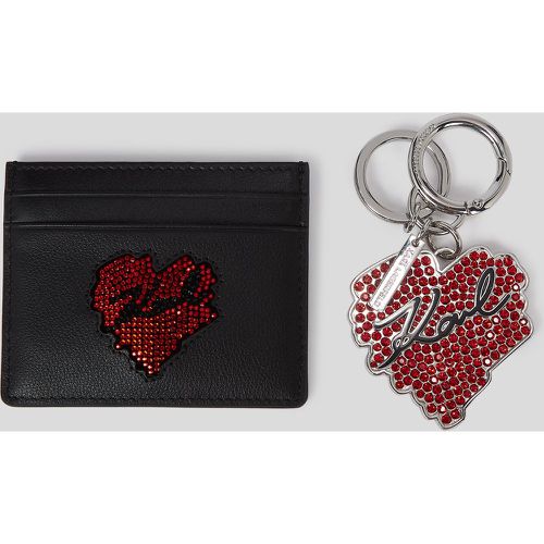 K/heart Cardholder And Keychain Gift Set, Woman, , Size: One size - Karl Lagerfeld - Modalova