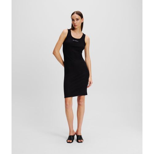 Rib-knit Tank Dress, Woman, , Size: XS - Karl Lagerfeld - Modalova