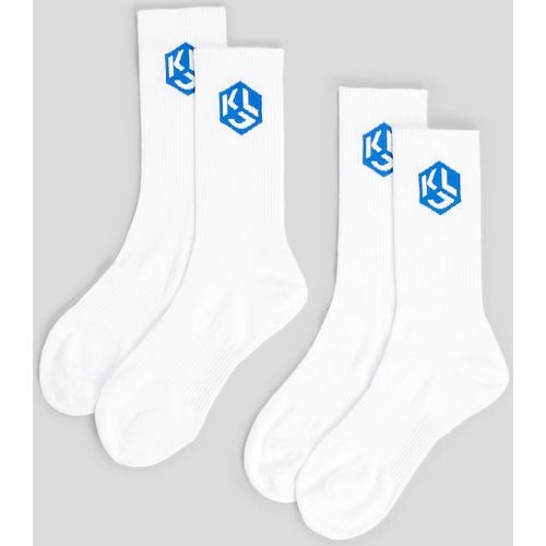 Klj Monogram Socks – 2 Pack, Man, , Size: 38-42 - KL Jeans - Modalova