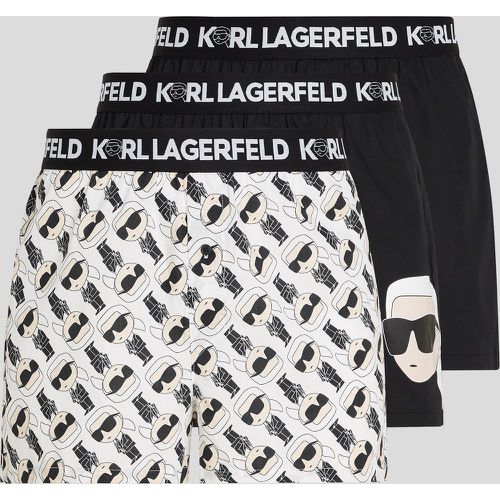K/ikonik Woven Boxer Shorts – 3 Pack, Man, /-, Size: M - Karl Lagerfeld - Modalova