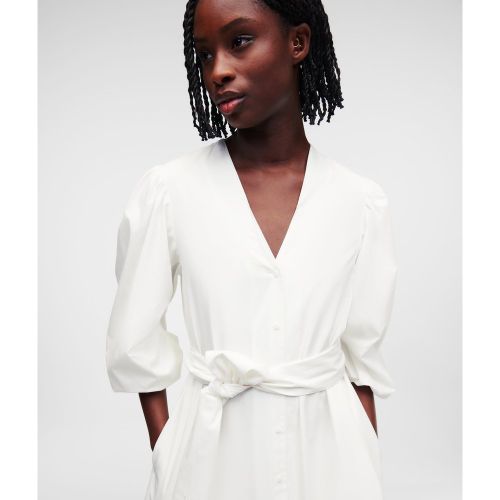 Robe Chemise À Manches Bouffantes Sélectionnée Par Hun Kim, , , Taille: 34 - Karl Lagerfeld - Modalova