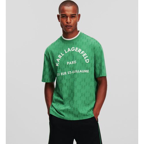 Rue St-guillaume Monogram T-shirt, Man, , Size: XL - Karl Lagerfeld - Modalova
