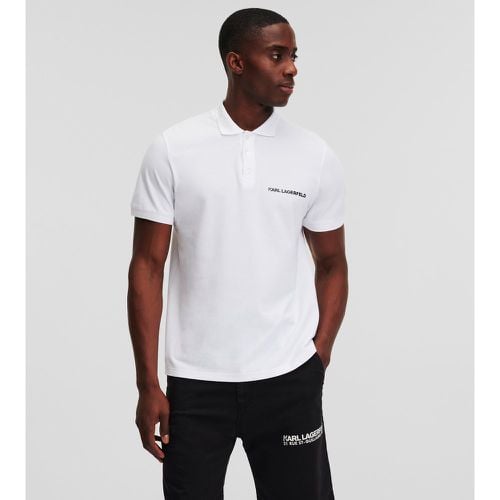 Karl Logo Polo Shirt, Man, , Size: L - Karl Lagerfeld - Modalova