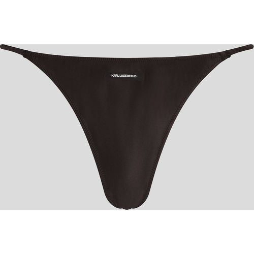 Karl Logo Satin Thong, Woman, , Size: L - Karl Lagerfeld - Modalova