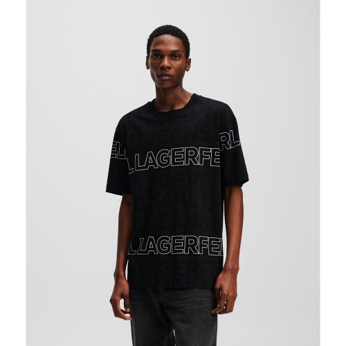 T-shirt À Logo Façon All-over, , -, Taille: L - Karl Lagerfeld - Modalova