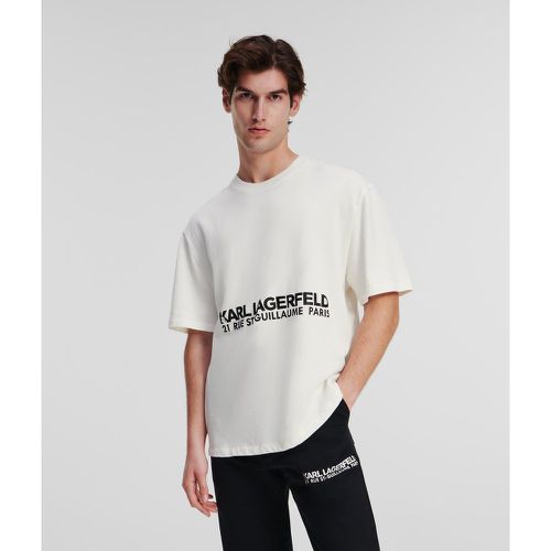 Rue St-guillaume Washed T-shirt, Man, , Size: M - Karl Lagerfeld - Modalova