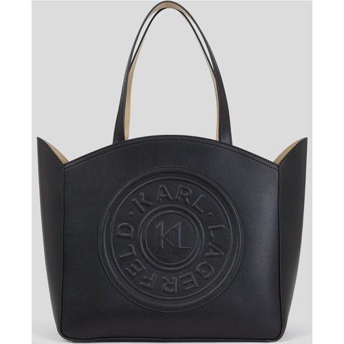 K/circle Embossed Logo Large Tote Bag, Woman, , Size: One size - Karl Lagerfeld - Modalova