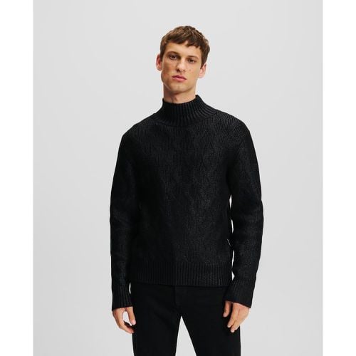 Chunky Turtleneck Sweater, Man, , Size: L - Karl Lagerfeld - Modalova