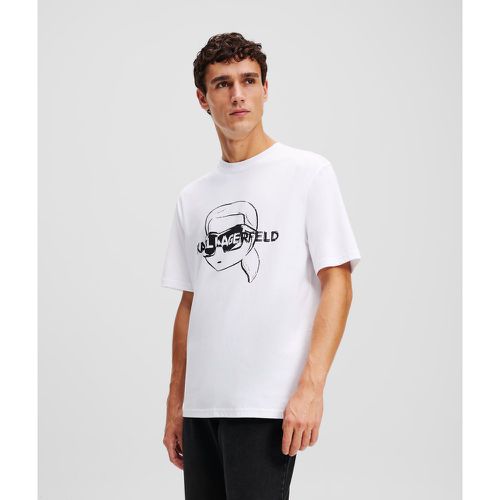 Ikon Graphic T-shirt, Man, , Size: L - Karl Lagerfeld - Modalova