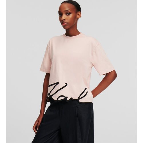 T-shirt Ourlet Signature, , , Taille: L - Karl Lagerfeld - Modalova