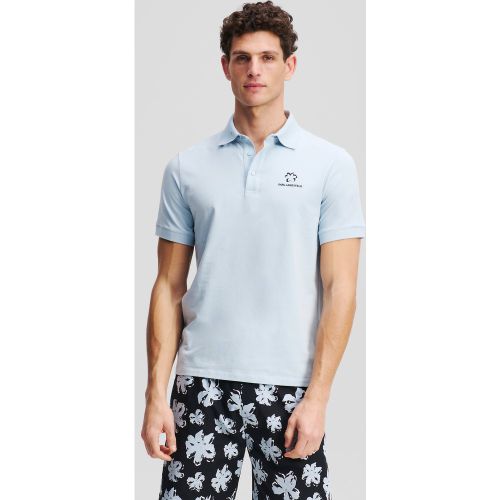 Polo À Imprimé Floral, , , Taille: L - Karl Lagerfeld - Modalova