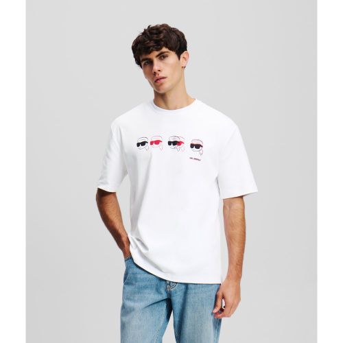 Ikon Graphic T-shirt, Man, , Size: L - Karl Lagerfeld - Modalova