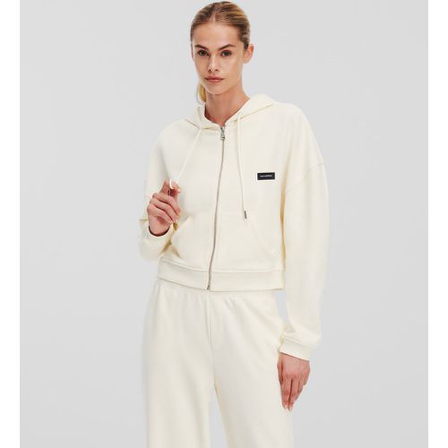 Essential Logo Zip Up Hoodie, Woman, , Size: XS - Karl Lagerfeld - Modalova