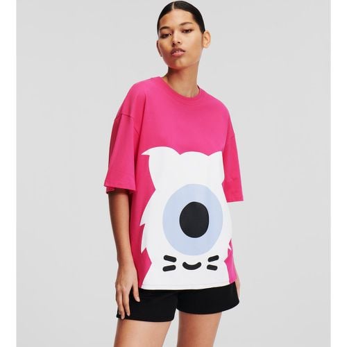 Kl X Darcel Disappoints Oversized T-shirt, Woman, , Size: L - Karl Lagerfeld - Modalova