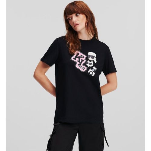 K/ikonik Varsity Oversized T-shirt, Woman, , Size: S - Karl Lagerfeld - Modalova