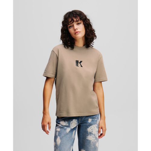 K Logo T-shirt, Woman, , Size: S - Karl Lagerfeld - Modalova