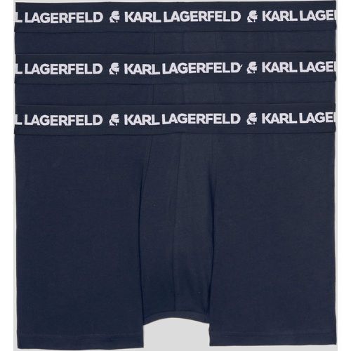Karl Logo Monochrome Trunks - 3 Pack, Man, , Size: XS - Karl Lagerfeld - Modalova