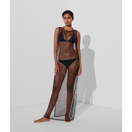 Sequin Mesh Maxi Dress, Woman, , Size: XS - Karl Lagerfeld - Modalova
