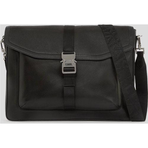 Pebbled Leather Laptop Bag, Man, , Size: One size - Karl Lagerfeld - Modalova