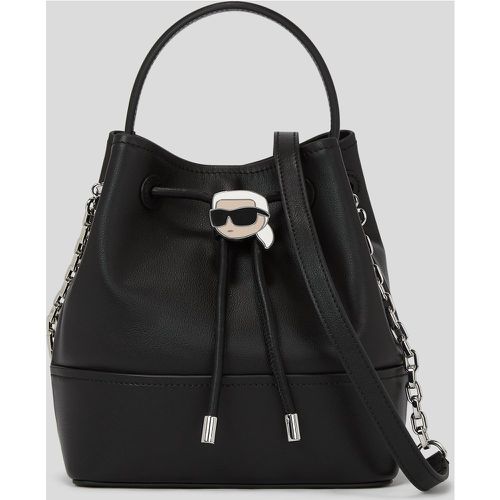 K/ikonik Leather Bucket Bag, Woman, , Size: One size - Karl Lagerfeld - Modalova