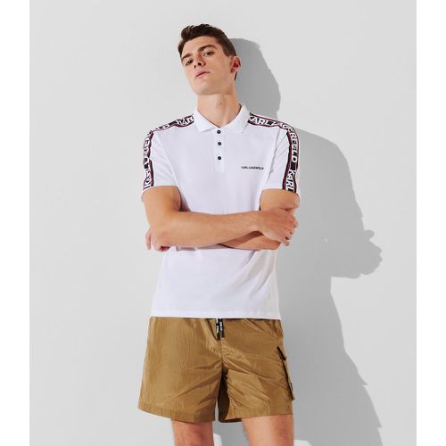 Karl Logo Beach Polo Shirt, Man, , Size: S - Karl Lagerfeld - Modalova