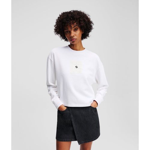 Sweat-shirt En Crochet Avec Le Monogramme, , , Taille: L - Karl Lagerfeld - Modalova
