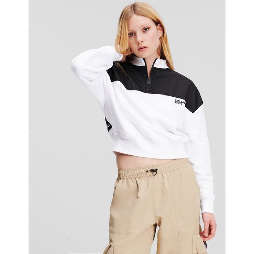 Klj Boxy Half-zip Sweatshirt, Woman, /, Size: XS - Karl Lagerfeld - Modalova