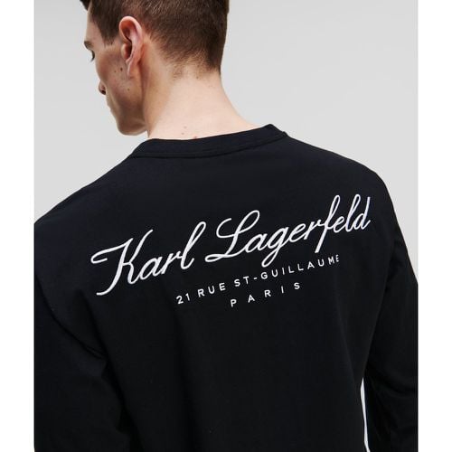 Hotel Karl Long-sleeved T-shirt, Man, , Size: L - Karl Lagerfeld - Modalova