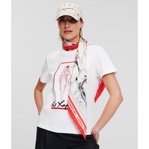 K/archive Sketch T-shirt, Woman, , Size: XL - Karl Lagerfeld - Modalova