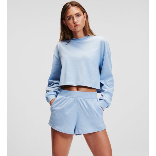 Karl Signature Loungewear Sweatshirt, Woman, , Size: S - Karl Lagerfeld - Modalova