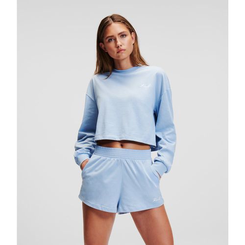 Karl Signature Loungewear Sweatshirt, Woman, , Size: XS - Karl Lagerfeld - Modalova