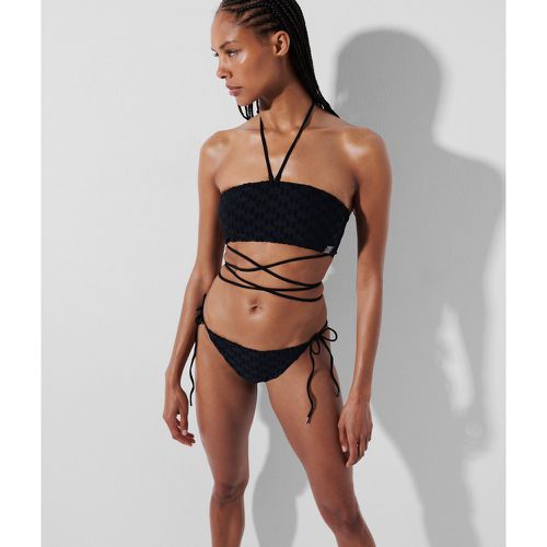 Kl Monogram Bandeau Bikini Top, Woman, , Size: M - Karl Lagerfeld - Modalova