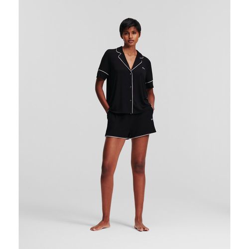 Karl Signature Jersey Pajama Set, Woman, , Size: XS - Karl Lagerfeld - Modalova