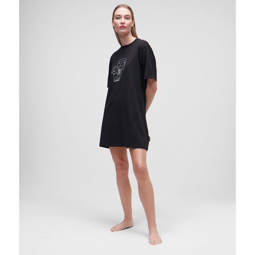 Karl Ikon T-shirt Nightdress, Woman, , Size: L - Karl Lagerfeld - Modalova