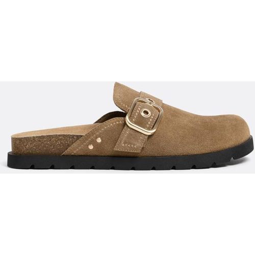 Sabots à boucle en cuir 35 - Stradivarius - Modalova