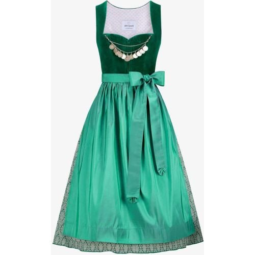 X LODENFREY Midi-Dirndl mit Seidenschürze | Damen (32) - Silk & Pearls - Modalova