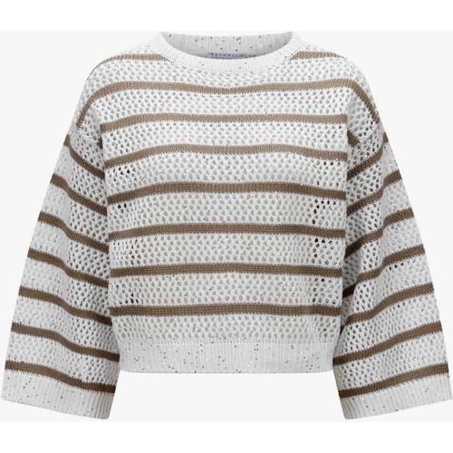 Leinen-Pullover | Damen - BRUNELLO CUCINELLI - Modalova