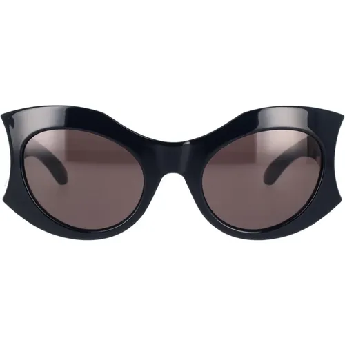 Hourglass Round Sunglasses , unisex, Sizes: 56 MM - Balenciaga - Modalova