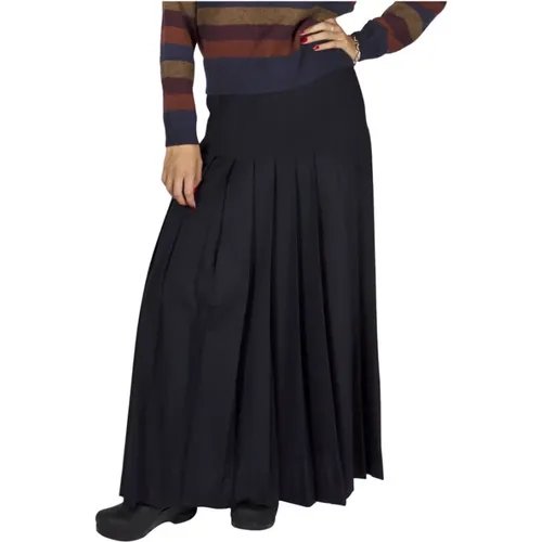 Long Pleated Skirt , female, Sizes: M - Aspesi - Modalova
